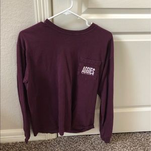Comfort color Texas A&M aggies long sleeve